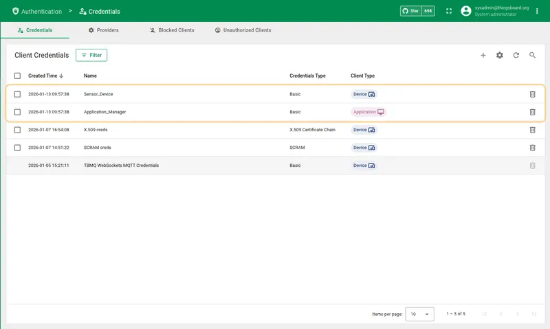 Step 5 — import results detail view