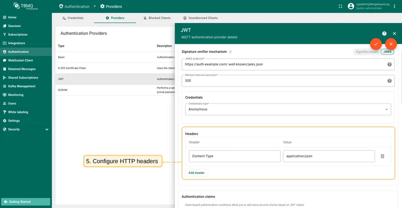 Add custom HTTP header to JWKS requests