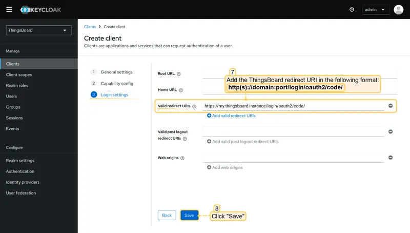 Add TBMQ redirect URI to Authorized Redirect URIs