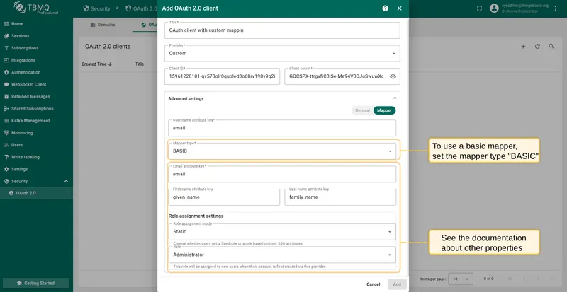 Set mapper type to Basic