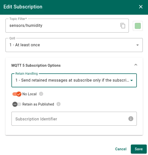 Make changes and click Save