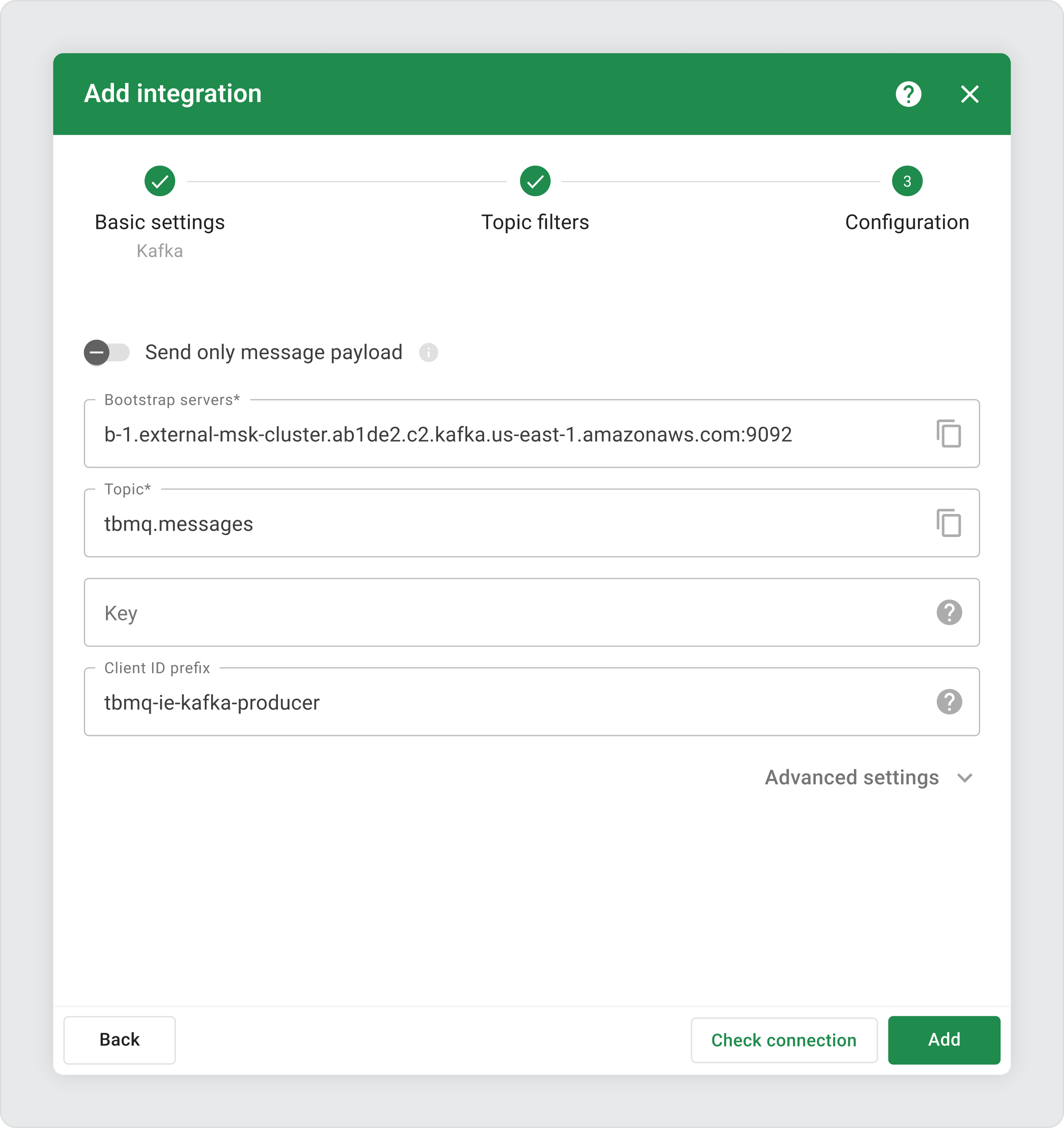 Kafka embedded integration in TBMQ 2.1